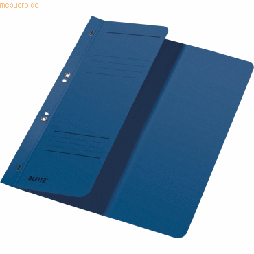 Leitz Ösenhefter A4 1/2 Vorderdeckel Amtsheftung blau von Leitz