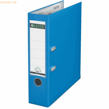 Leitz Ordner A4 Kunststoff 180Grad 80mm hellblau Leitz Ordner A4 Kunststoff 180Grad 80mm hellblau von Leitz