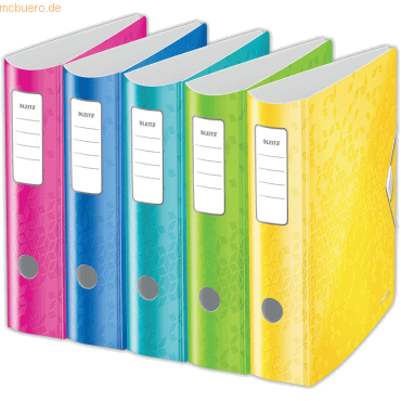 Leitz Ordner Active Wow A4 80mm Polyfoam sortiert Leitz Ordner Active Wow A4 80mm Polyfoam sortiert von Leitz