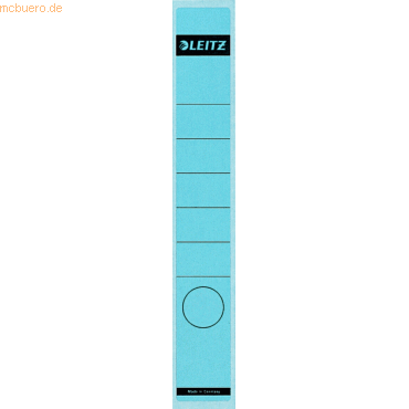 Leitz Ordnerrückenschilder 39x285mm blau VE=10 Stück Leitz Ordnerrückenschilder 39x285mm blau VE=10 Stück von Leitz