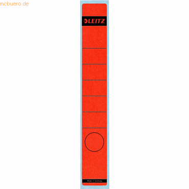Leitz Ordnerrückenschilder 39x285mm rot VE=10 Stück Leitz Ordnerrückenschilder 39x285mm rot VE=10 Stück von Leitz