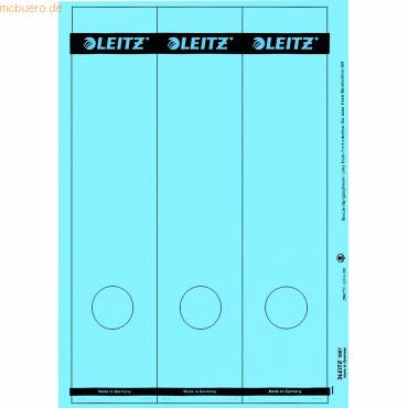 Leitz Ordnerrückenschilder 61.5x285mm auf A4 selbstklebend VE=75 Stück Leitz Ordnerrückenschilder 61.5x285mm auf A4 selbstklebend VE=75 Stück von Leitz