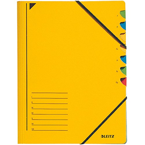 Leitz Ordnungsmappe 3907-15 7 Fächer gelb Leitz Ordnungsmappe 3907-15 7 Fächer gelb von Leitz