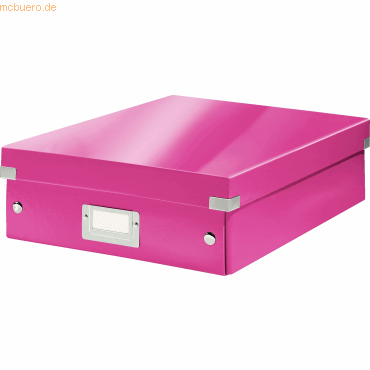 Leitz Organisationsbox Click & Store mittel pink von Leitz