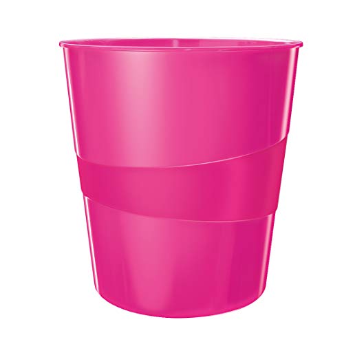 Leitz Papierkorb, 15 Liter, Kunststoff, Pink, WOW, 52781023 Leitz Papierkorb, 15 Liter, Kunststoff, Pink, WOW, 52781023 von Leitz