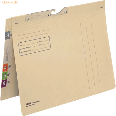 Leitz Pendelhefter Orgacolor A4 Amtsheftung chamois Leitz Pendelhefter Orgacolor A4 Amtsheftung chamois von Leitz