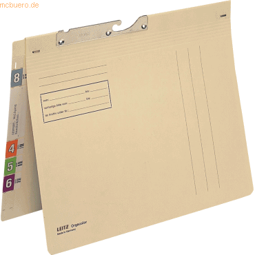 Leitz Pendelhefter Orgacolor A4 kaufm. Heftung chamois von Leitz