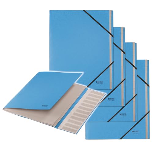 Leitz Recycle Ordnungsmappe A4, 4er Pack, Projektmappe mit 12 Fächern mit Index, 100 % recycelt & recycelbar, Umweltfreundlich, Recycle Serie, Blau, 39150035 Leitz Recycle Ordnungsmappe A4, 4er Pack, Projektmappe mit 12 Fächern mit Index, 100 % recycelt & recycelbar, Umweltfreundlich, Recycle Serie, Blau, 39150035 von Leitz