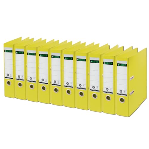Leitz Recycle Qualitäts-Ordner 180° A4, 10er Pack, 8 cm Rückenbreite, Für 600 Blatt, 100 % recycelbares PP und recycelter Karton, Umweltfreundlich, Recycle Serie, Gelb, 10180015 Leitz Recycle Qualitäts-Ordner 180° A4, 10er Pack, 8 cm Rückenbreite, Für 600 Blatt, 100 % recycelbares PP und recycelter Karton, Umweltfreundlich, Recycle Serie, Gelb, 10180015 von Leitz