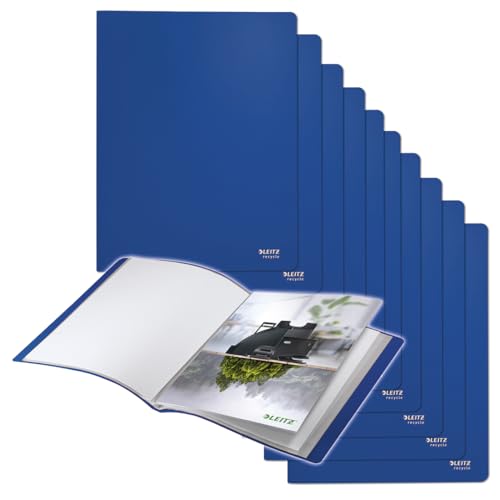 Leitz Recycle Sichtbuch A4, 10er Pack, Mit 20 Fächern für die Dokumentenablage, Premium-Qualität, 100 % recycelbar, Umweltfreundlich, Recycle Serie, Blau, 46760035 Leitz Recycle Sichtbuch A4, 10er Pack, Mit 20 Fächern für die Dokumentenablage, Premium-Qualität, 100 % recycelbar, Umweltfreundlich, Recycle Serie, Blau, 46760035 von Leitz