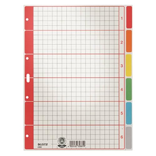 Leitz Register blanko A4 6farb 4350 Leitz Register blanko A4 6farb 4350 von Leitz