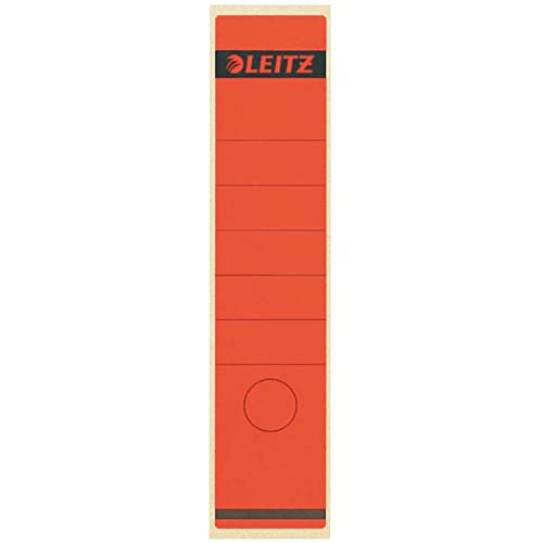 Leitz Rückenschild selbstklebend für Standard- und Hartpappe-Ordner, 10 Stück, 80 mm Rückenbreite, Langes und breites Format, 62 x 285 mm, Papier, rot, 16400025 Leitz Rückenschild selbstklebend für Standard- und Hartpappe-Ordner, 10 Stück, 80 mm Rückenbreite, Langes und breites Format, 62 x 285 mm, Papier, rot, 16400025 von Leitz