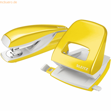 Leitz Schreibtisch-Set Locher NeXXt Wow Locher/Heftgerät 5008/5502 gel Leitz Schreibtisch-Set Locher NeXXt Wow Locher/Heftgerät 5008/5502 gel von Leitz