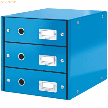 Leitz Schubladenbox 3 Fächer Karton blau Leitz Schubladenbox 3 Fächer Karton blau von Leitz