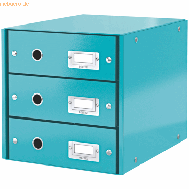 Leitz Schubladenbox 3 Fächer Karton eisblau Leitz Schubladenbox 3 Fächer Karton eisblau von Leitz