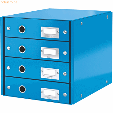 Leitz Schubladenbox 4 Fächer Karton blau Leitz Schubladenbox 4 Fächer Karton blau von Leitz