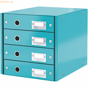 Leitz Schubladenbox 4 Fächer Karton eisblau Leitz Schubladenbox 4 Fächer Karton eisblau von Leitz