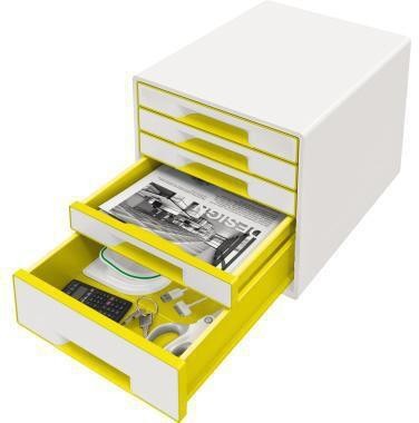 Leitz Schubladenbox WOW CUBE 52142016 5Schubfächer weiß/gelb 127213710 Leitz Schubladenbox WOW CUBE 52142016 5Schubfächer weiß/gelb 127213710 von Leitz