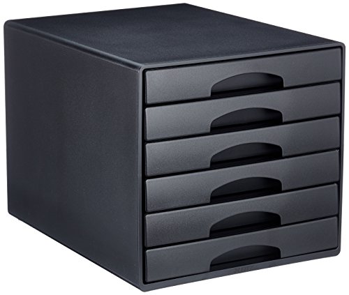 Leitz Schubladenbox mit 6 Schubladen, Für die Aufbewahrung von A4 Dokumenten und Utensilien, Schwarz, Plus Serie, 52120095 Leitz Schubladenbox mit 6 Schubladen, Für die Aufbewahrung von A4 Dokumenten und Utensilien, Schwarz, Plus Serie, 52120095 von Leitz