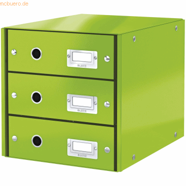 Leitz Schubladenset Click & Store Wow 3 Schubladen Graukarton grün Leitz Schubladenset Click & Store Wow 3 Schubladen Graukarton grün von Leitz