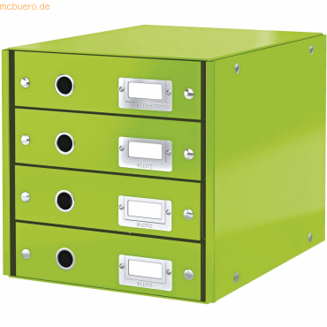 Leitz Schubladenset Click & Store Wow 4 Schubladen Graukarton grün Leitz Schubladenset Click & Store Wow 4 Schubladen Graukarton grün von Leitz