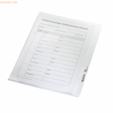 Leitz Sichthülle Premium 41050000 A5 0,15mm PVC transparent 100 Stück von Leitz