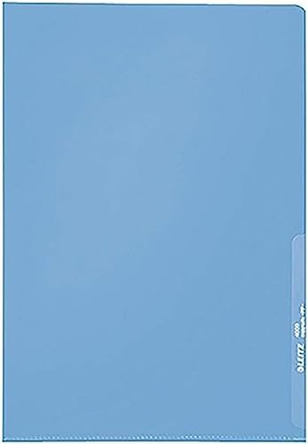 Leitz Sichthülle Standard, A4, PP, genarbt, dokumentenecht, blau von Leitz