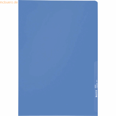 Leitz Sichthüllen A4 0,13mm genarbt blau von Leitz