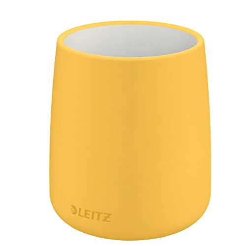 Leitz Stifteköcher, Stiftehalter aus Keramik, Warmes Gelb, Cosy-Serie, 53290019 Leitz Stifteköcher, Stiftehalter aus Keramik, Warmes Gelb, Cosy-Serie, 53290019 von Leitz