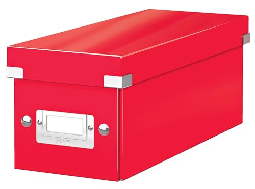 Leitz WOW Aufbewahrungsbox, rote Aufbewahrungsbox, Click & Store-Reihe, 60410026 von Leitz