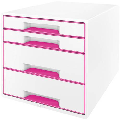 Leitz WOW Cube 5213 5213-20-23 Schubladenbox Weiß 4 x DIN A4 Anzahl der Schubfächer: 4 von Leitz