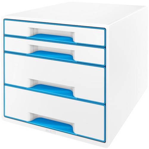 Leitz WOW Cube 5213 5213-20-36 Schubladenbox Weiß 4 x DIN A4 Anzahl der Schubfächer: 4 von Leitz