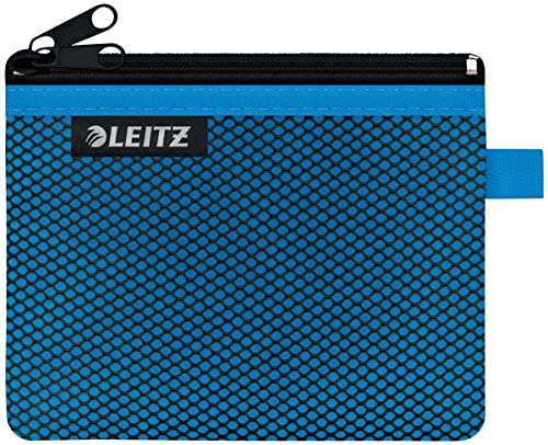 Leitz WOW Mäppchen mit 2 Fächern, Leichtläufiger Reißverschluss, Abwaschbar, Ideales Nylon-Portemonnaie, Größe S, 14 x 10,5 cm, Blau, 40110036 Leitz WOW Mäppchen mit 2 Fächern, Leichtläufiger Reißverschluss, Abwaschbar, Ideales Nylon-Portemonnaie, Größe S, 14 x 10,5 cm, Blau, 40110036 von Leitz