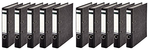 Leitz hochwertiger Ordner 180°, schmal | 10er Pack, Schwarz , 1 Leitz hochwertiger Ordner 180°, schmal | 10er Pack, Schwarz , 1 von Leitz