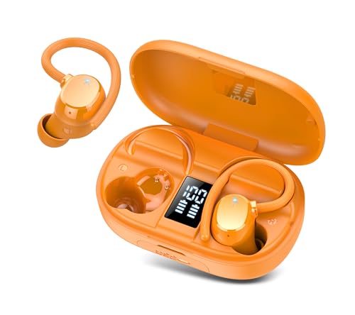 Bluetooth Kopfhörer Sport, In Ear Kopfhörer Kabellos Bluetooth 5.3 Kabellose Kopfhörer mit 4 Mic, 128 Std Spielzeit, 2025 Neue Weicher Ohrbügel, IP7 Wasserdicht Ohrhörer LED-Anzeige USB-C for Running Bluetooth Kopfhörer Sport, In Ear Kopfhörer Kabellos Bluetooth 5.3 Kabellose Kopfhörer mit 4 Mic, 128 Std Spielzeit, 2025 Neue Weicher Ohrbügel, IP7 Wasserdicht Ohrhörer LED-Anzeige USB-C for Running von Lekaby