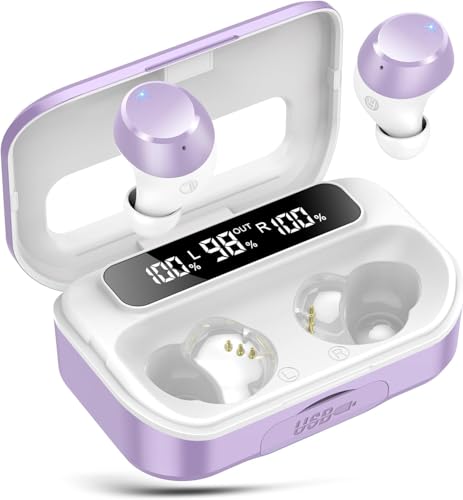 Kopfhörer Kabellos Bluetooth, In Ear Kopfhörer Bluetooth 5.3 Kabellose Kopfhörer mit 4 ENC Noise Cancelling Mic, 128Std 2025 Sport Wireless Ear Buds IP7 Wasserdicht, Tiefer Bass Ohrhörer LED-Anzeige von Lekaby