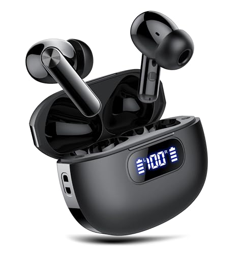 Lekaby Bluetooth Kopfhörer,2025 In Ear Kopfhörer Kabellos Bluetooth 5.3 mit 4 ENC Noise Cancelling Mic,48Std Spielzeit Hi-Fi Stereo,IP7 Wasserdicht Ohrhörer LED-Anzeige für Arbeit und Freizeit Lekaby Bluetooth Kopfhörer,2025 In Ear Kopfhörer Kabellos Bluetooth 5.3 mit 4 ENC Noise Cancelling Mic,48Std Spielzeit Hi-Fi Stereo,IP7 Wasserdicht Ohrhörer LED-Anzeige für Arbeit und Freizeit von Lekaby