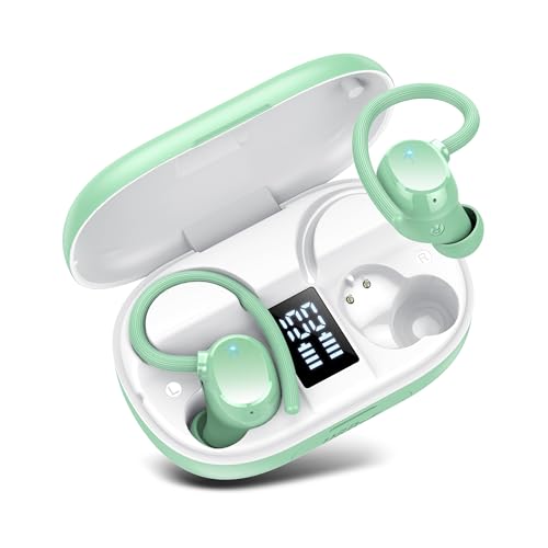 Lekaby In Ear Kopfhörer Kabellos Bluetooth 5.3 mit HD Mic, 128Std HiFi Stereo Kabellose Kopfhörer, Noise Cancelling Ohrhörer, IP7 Wasserdicht LED Anzeige von Lekaby