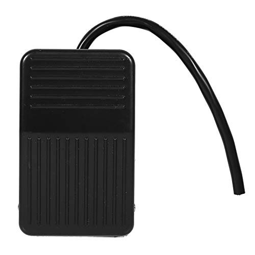 Fußpedalschalter - 220 V/380 V Elektrische Stromversorgung Fußpedalschalter aus Kunststoff EIN/Aus-Steuerung Schwarz Farbe + 10 cm Kabel von Leku