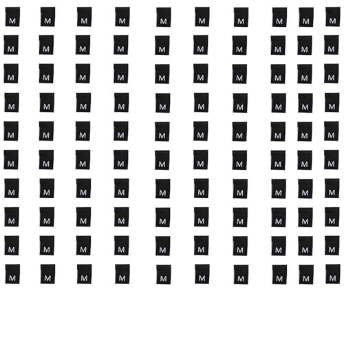 Leliafleury 100 Stück M Kleidergrößenetiketten Polyester Nähetiketten schwarz bestickt Kleidung Tags für Kleidung Kleidung Leliafleury 100 Stück M Kleidergrößenetiketten Polyester Nähetiketten schwarz bestickt Kleidung Tags für Kleidung Kleidung von Leliafleury