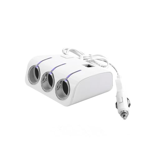 Leloco Zigarettenanzünder Verteiler 12v Steckdose,Mit Schalter Adapter Zigarettenanzünder Steckdose,3 Fach KFZ Zigarettenanzünder mit 2 USB Anschlüsse für GPS/Dash Cam/Telefon Leloco Zigarettenanzünder Verteiler 12v Steckdose,Mit Schalter Adapter Zigarettenanzünder Steckdose,3 Fach KFZ Zigarettenanzünder mit 2 USB Anschlüsse für GPS/Dash Cam/Telefon von Leloco