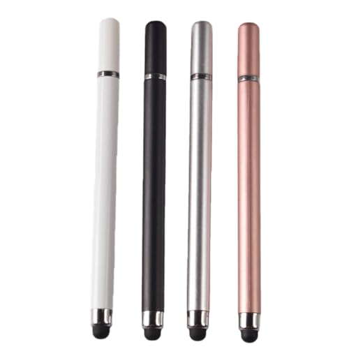 Leloco Stift für Tablet, Tablet Stift für Alle Tablets (4 Stück), 2 in 1 Stylus Pen, Scheibenstiftspitze und runder Kopf, Geeignet für Touchscreen -Geräte wie Mobiltelefone, Tablets usw. von Leloco