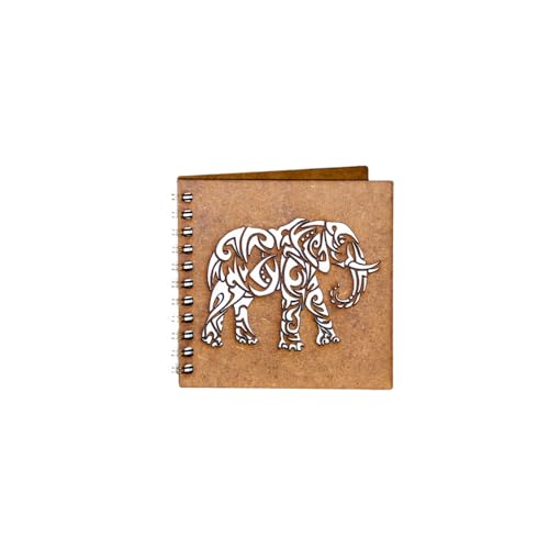 Kalender 10 x 10 personalisiert DIN Lemn - Elefant perforat von Lemn in Dar