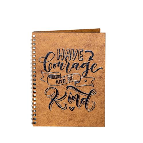 Terminplaner A5, personalisiert von DIN Lemn – "Have courage and be kind!" von Lemn in Dar