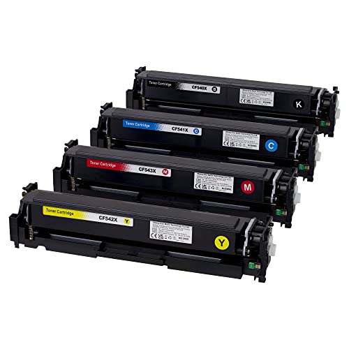 Lemon 203A 203X CF540A CF540X Kompatibler Toner als Ersatz für HP Color Laserjet Pro M254dn, M254dw, M254nw, MFP M280nw, MFP M281cdw, MFP M281fdn, MFP M281fdw von Lemon