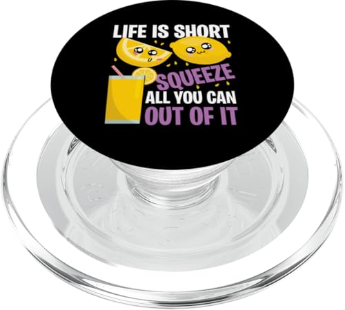 Life Is Short - Squeeze All For Limonade Stand PopSockets PopGrip für MagSafe Life Is Short - Squeeze All For Limonade Stand PopSockets PopGrip für MagSafe von Lemonade Stand Boss Design Ideas for Kids