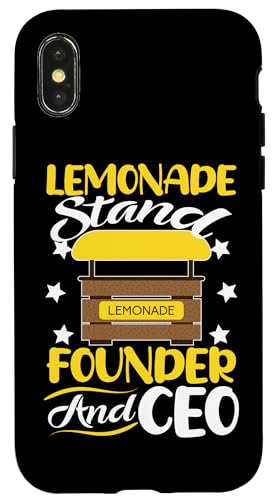 Limonadenständer – Gründer und CEO Hülle für iPhone X/XS Limonadenständer – Gründer und CEO Hülle für iPhone X/XS von Lemonade Stand Boss Design Ideas for Kids