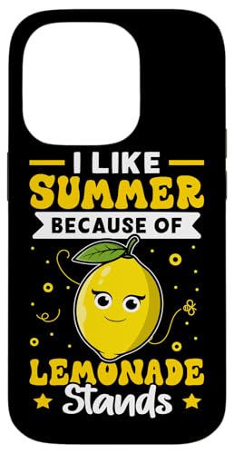 Limonadenständer: I Like Summer Because Of Limonade Ständer Hülle für iPhone 14 Pro von Lemonade Stand Boss Design Ideas for Kids