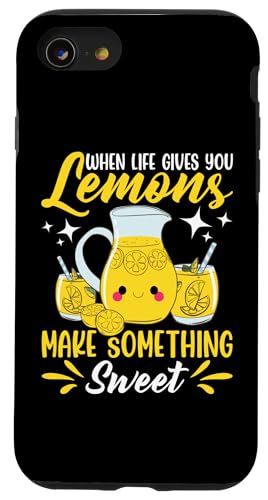 Wenn das Leben dir Zitronen gibt - mach etwas Süßes Hülle für iPhone SE (2020) / 7 / 8 von Lemonade Stand Boss Design Ideas for Kids