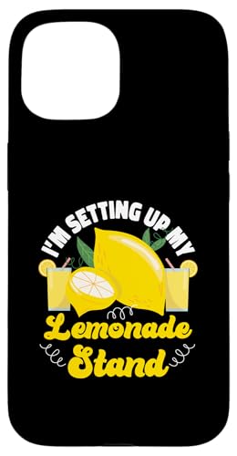 Aufstellbarer Ständer für Mädchen und Jungen Hülle für iPhone 15 von Lemonade Stand Designs For Fresh Lemon Juice Lover